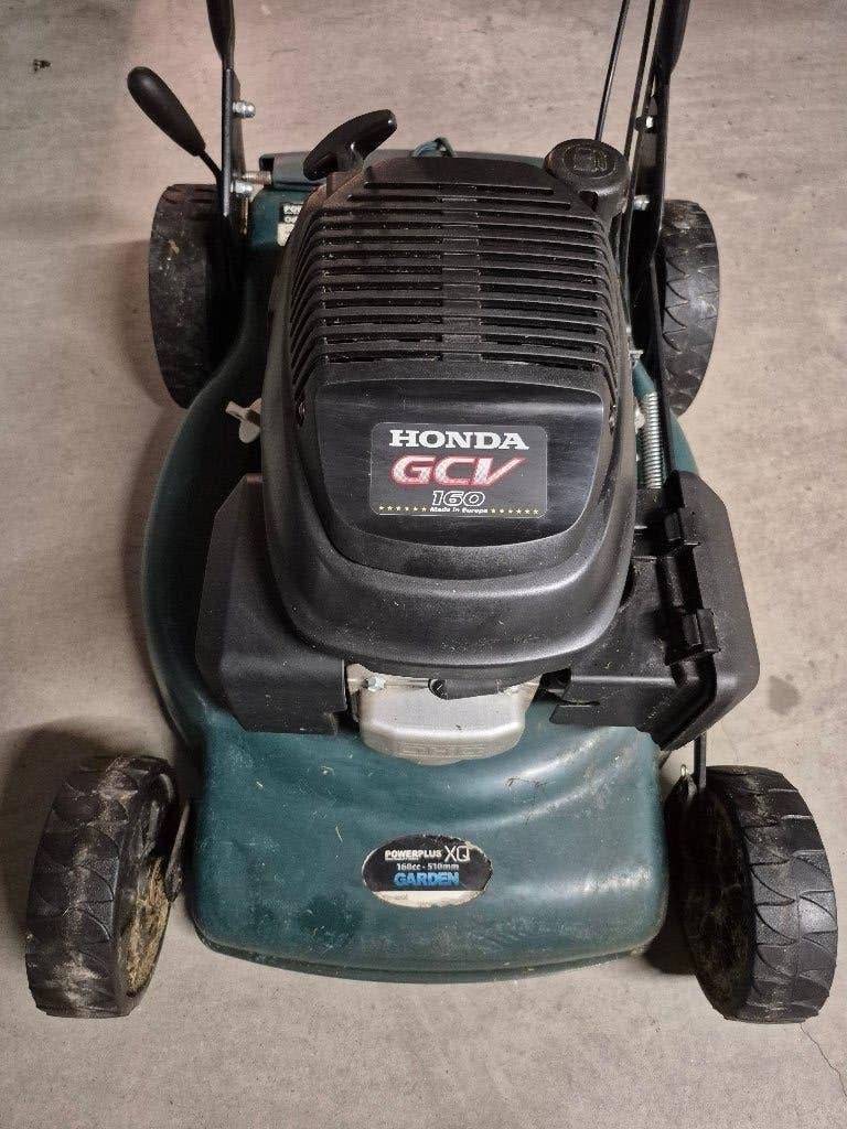 Benzine grasmaaier Powerplus(Honda motor), Cirkelmaaier, Gebruikt, Benzine-grasmaaier, Powerplus