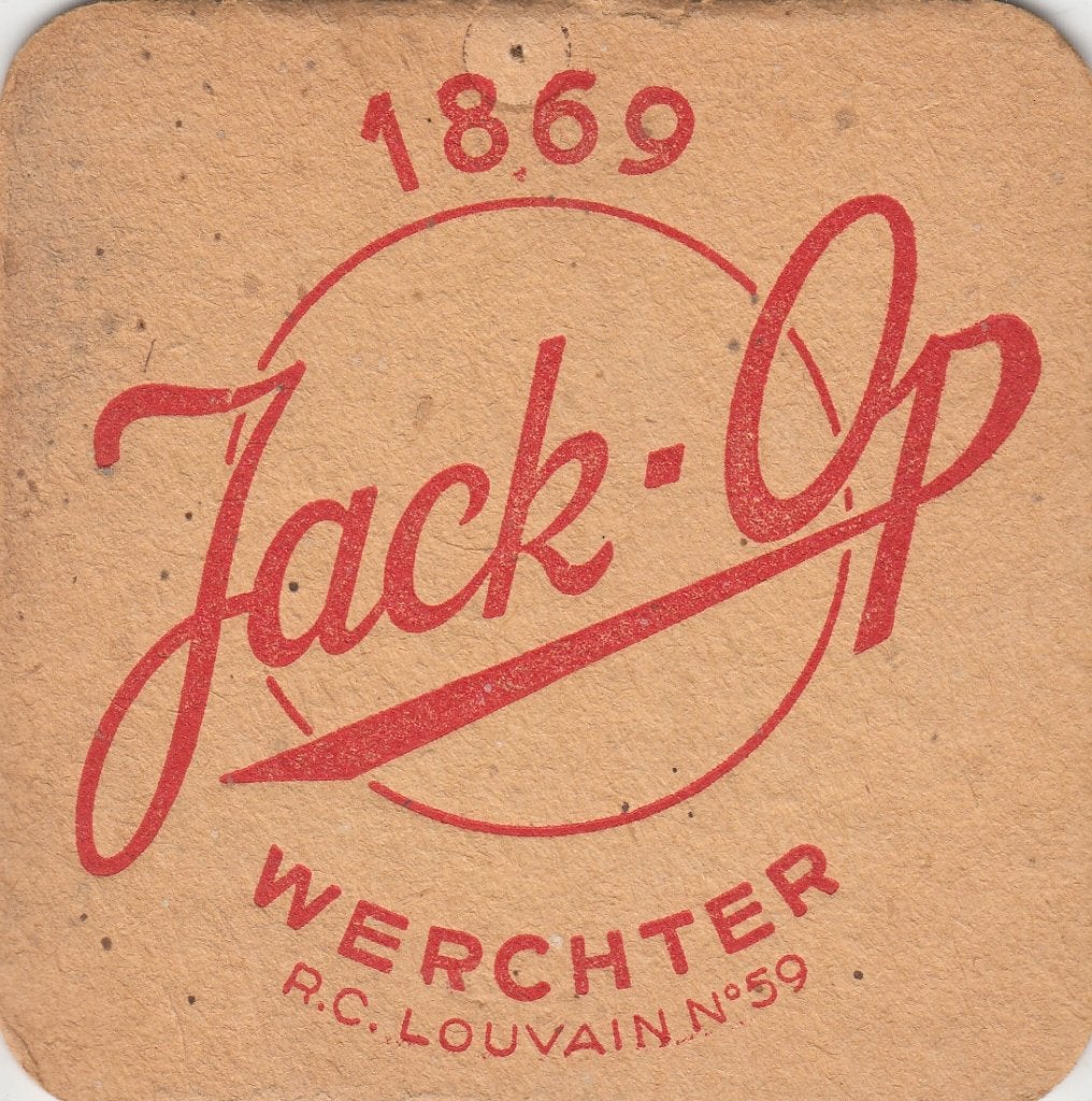 Oud bierviltje Br. Jack-Op Werchter, Ophalen of Verzenden, Viltje(s)