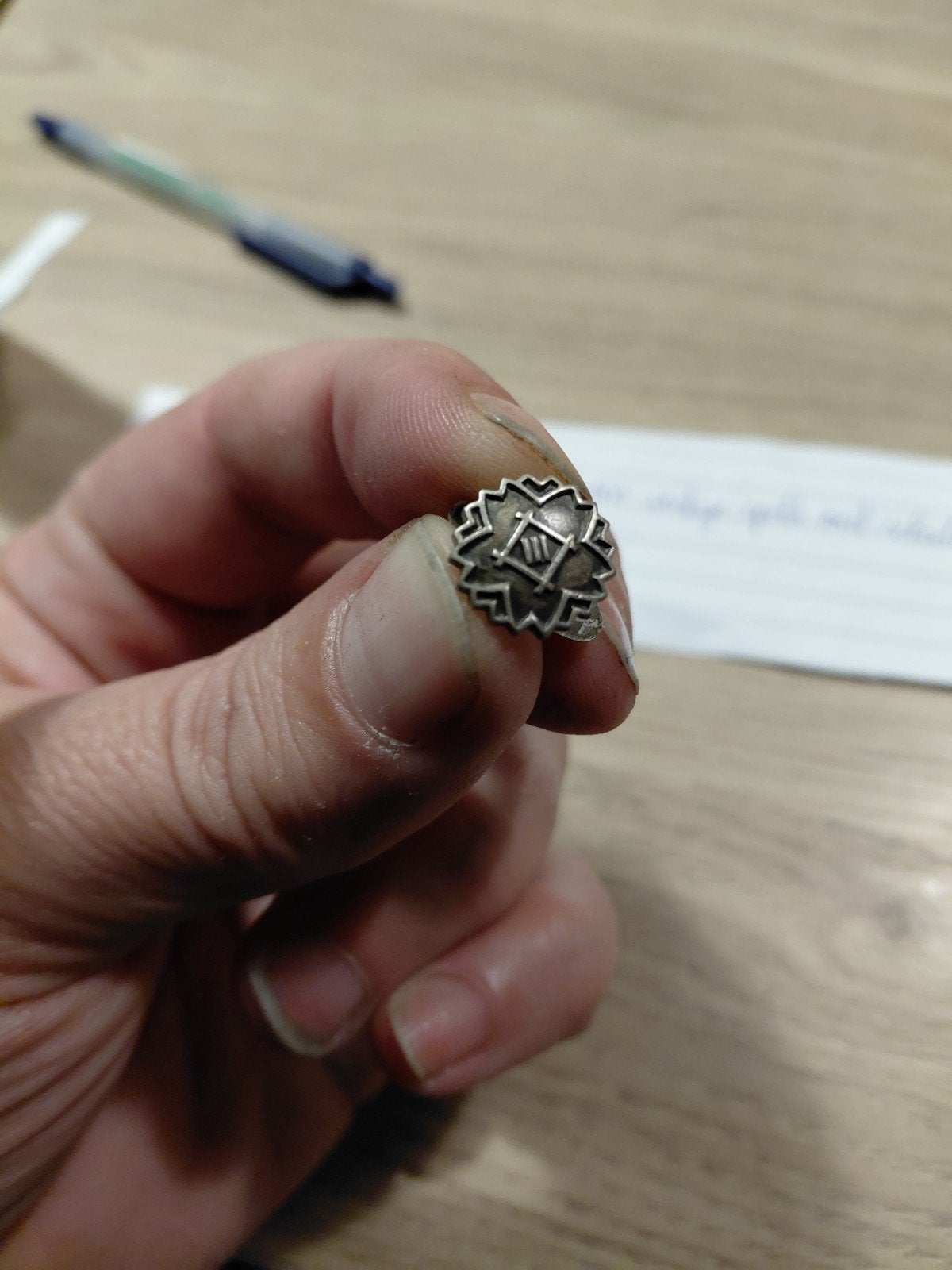 klein embleem., Ophalen of Verzenden, Gebruikt, Zilver