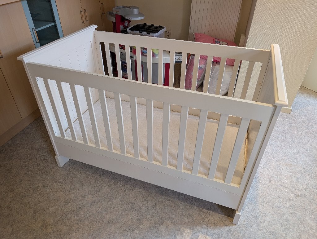 Kinderbedje, Enfants & Bébés, Chambre d'enfant | Lits, Comme neuf, 140 à 160 cm, 70 à 85 cm, Lit mezzanine ou Lit superposé, Enlèvement