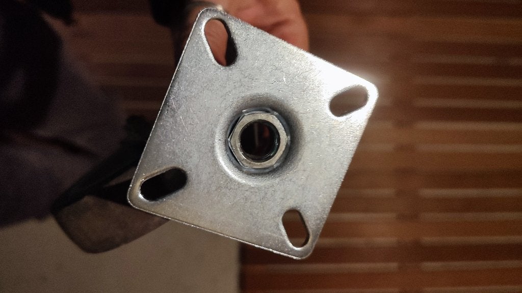 4 roues 10 cm, Enlèvement, Comme neuf, Autres types, Inox