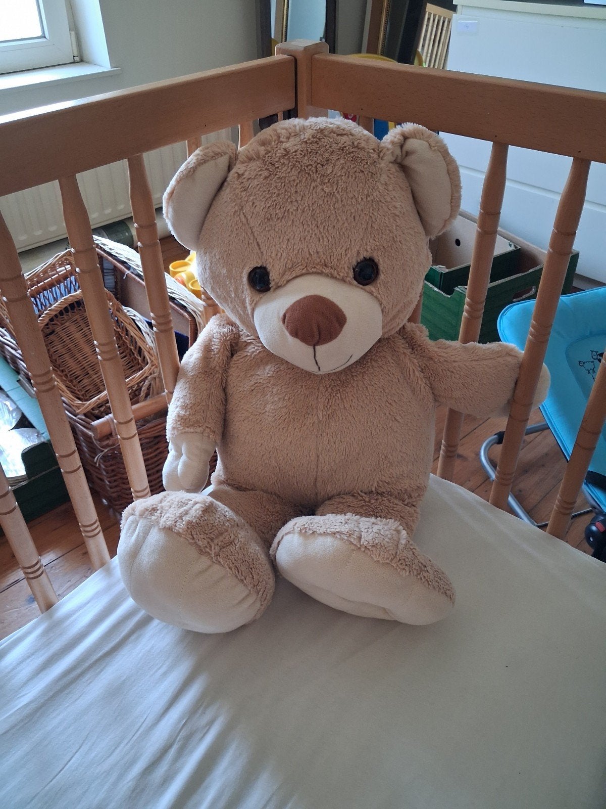 Grote teddybeer, Ophalen