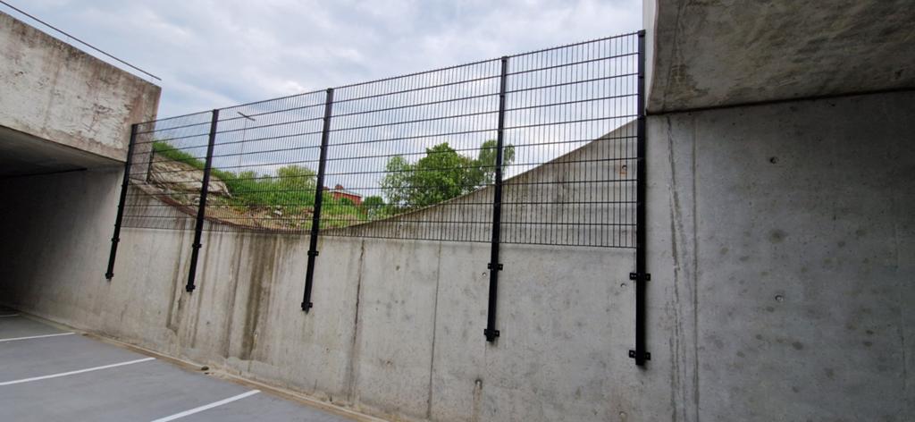 Dubbel staaf hekwerk zwart, Jardin & Terrasse, Clôtures de jardin, Enlèvement