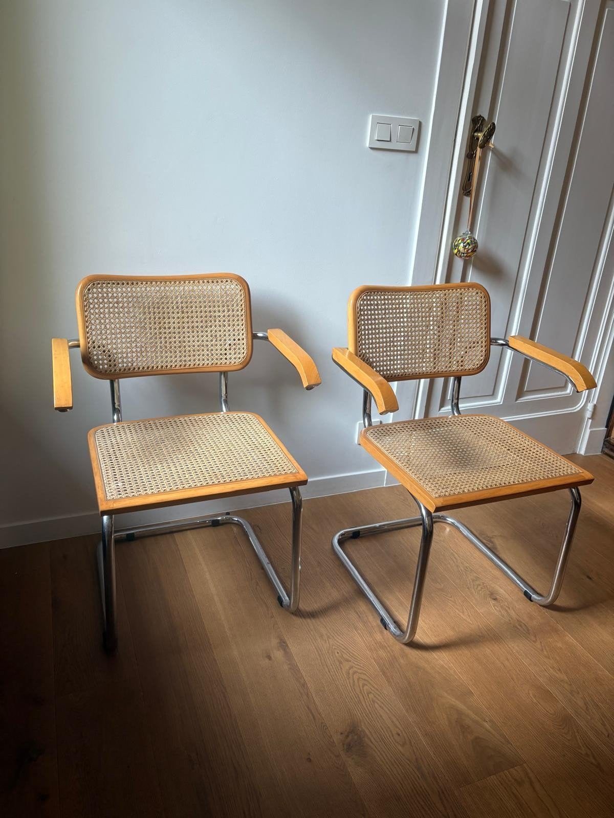 2 chaises Breuer avec accoudoirs, Made in Italy, Maison & Meubles, Enlèvement