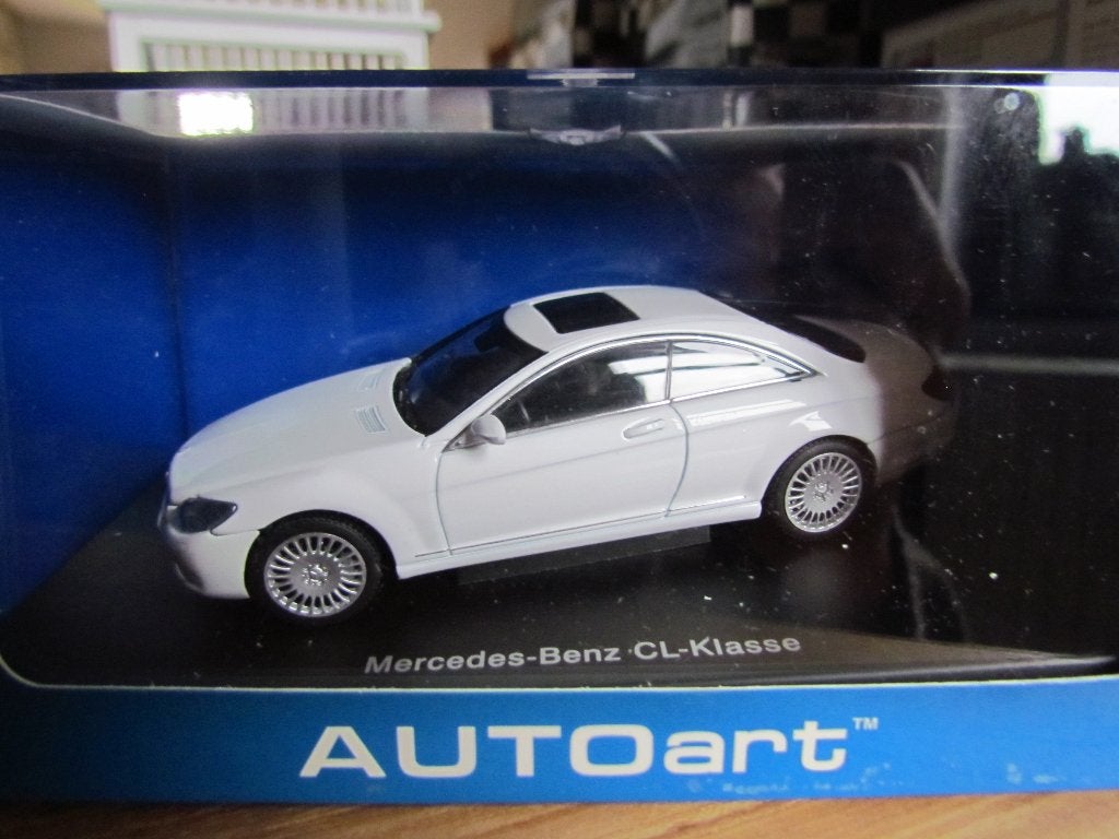 AUTOart Mercedes CL Coupé White 1/43, Ophalen of Verzenden, Nieuw, Auto