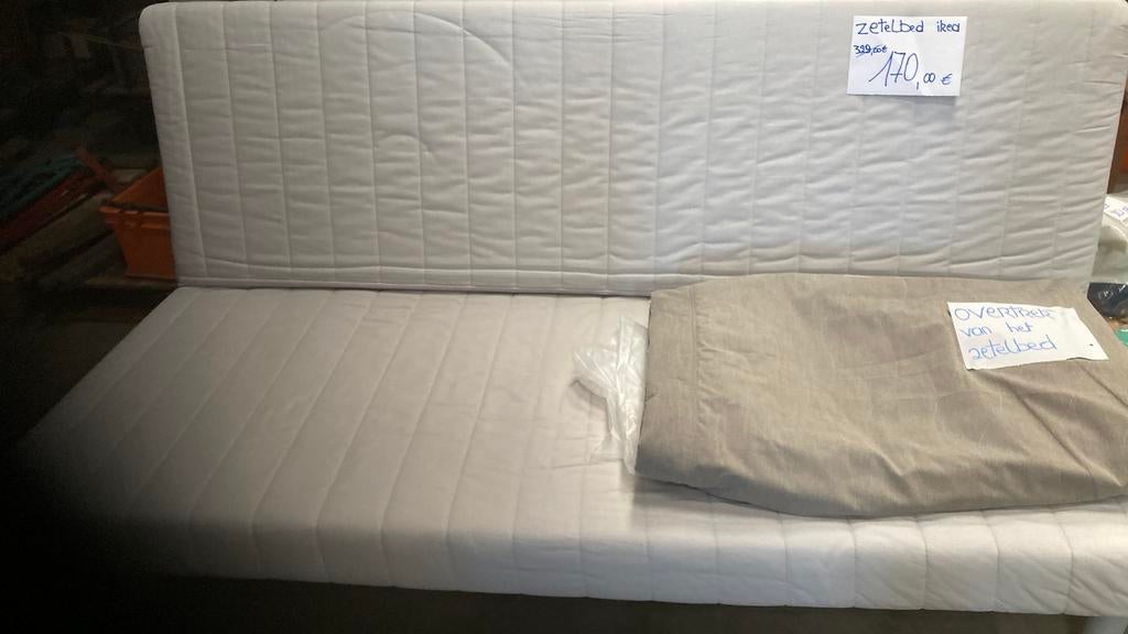 Zetelbed 2 personen in uitstekende staat, Ophalen, Zo goed als nieuw