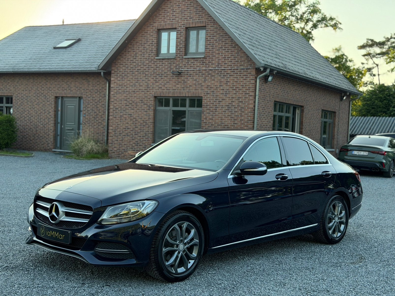 MERCEDES C180, Auto's, https://public.car-pass.be/vhr/0d936f2d-2405-4a55-a334-637dcf7b4140, Blauw, Leder en Stof, 1595 cc