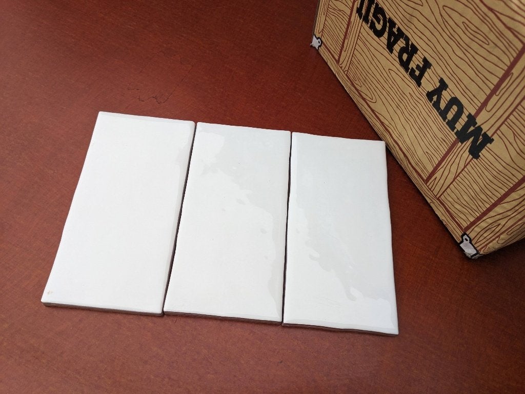 Witte wandtegels/faiences (7,5x15cm), Ophalen, Minder dan 20 cm, 10 m² of meer, Wandtegels