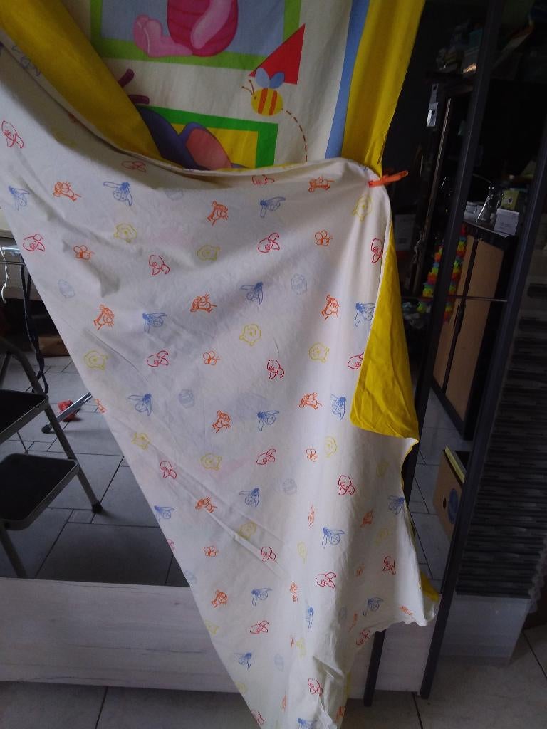 Drap housse et taie 1 personne, Maison & Meubles, Drap-housse ou Taie d'oreiller, Enlèvement ou Envoi, Bleu, Une personne