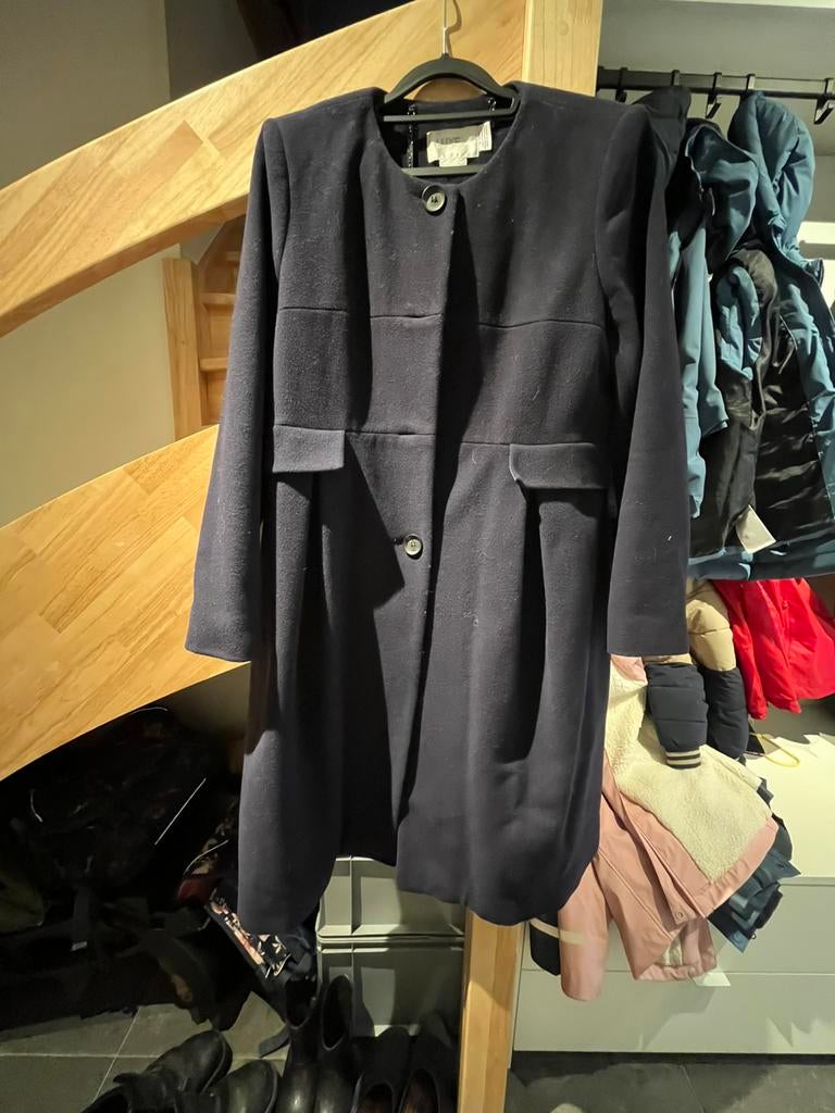 Gekleede zwangerschapsjas + zwangerschapsjurk, Kleding | Dames, Zwangerschapskleding, Ophalen, Zo goed als nieuw, Blauw