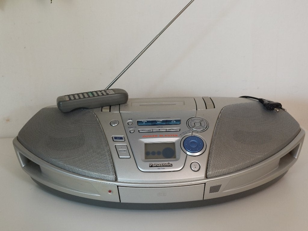 Radio met cd en cassettespeler, Audio, Tv en Foto, Ophalen, Gebruikt, Radio, Met cd-speler