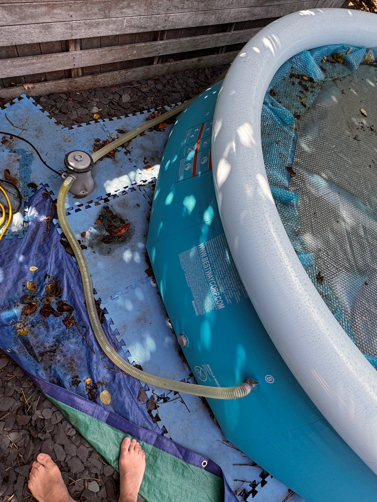 Piscine gonflable, Ophalen, Gebruikt, Opblaaszwembad, Rond