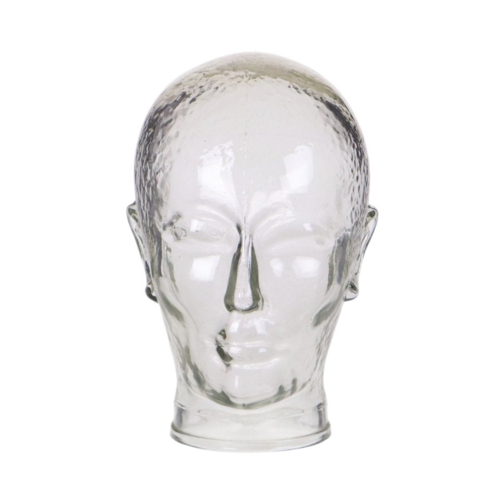 Zwaar Glazen Hoofd Etalage Mannequin Display 24cm, Antiquités & Art, Enlèvement ou Envoi