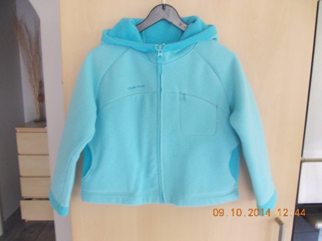 Gilet-Fleece Quechua. 2x.  maat 104 en maat 140. Meisje., Meisje, Trui of Vest, Ophalen of Verzenden, Zo goed als nieuw