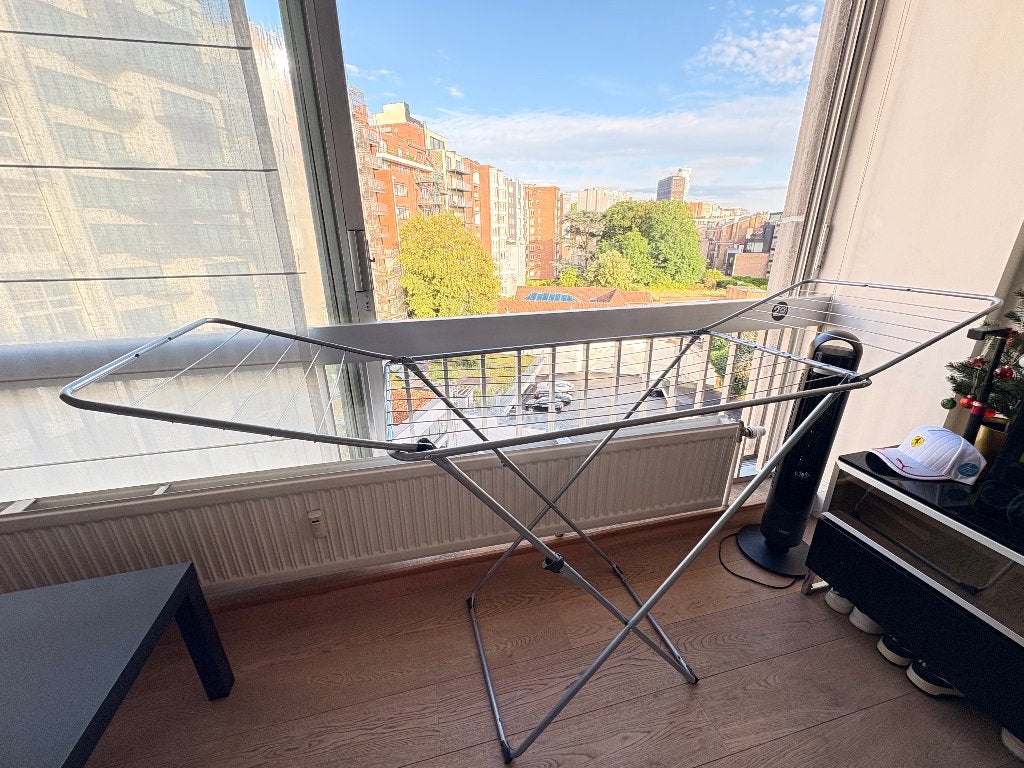 Étendoir à linge pliable compact + pinces à linge, Enlèvement, Comme neuf, Séchoir à linge