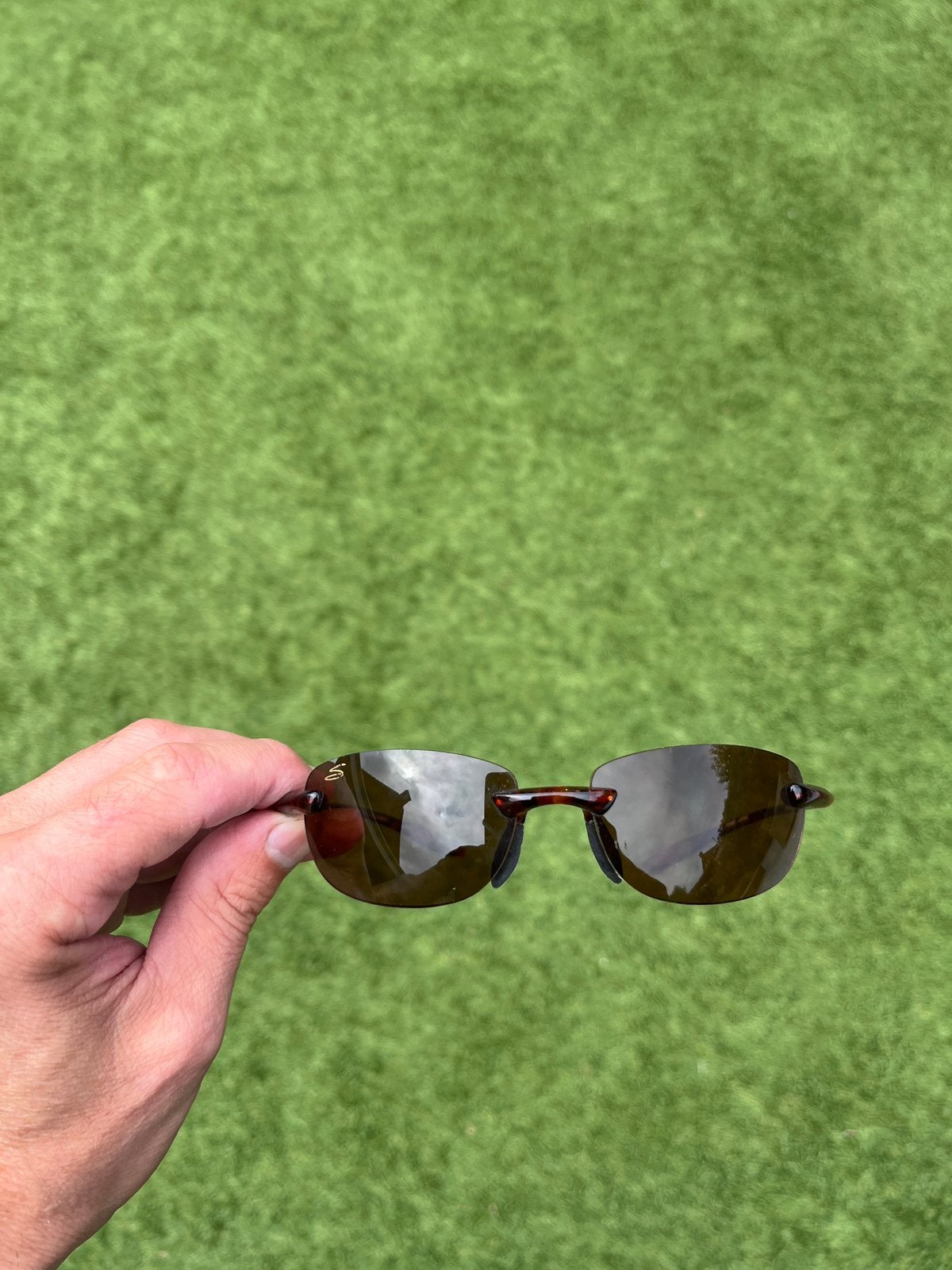 Serengeti zonnebril polarized., Zonnebril, Bruin, Zo goed als nieuw, Ophalen
