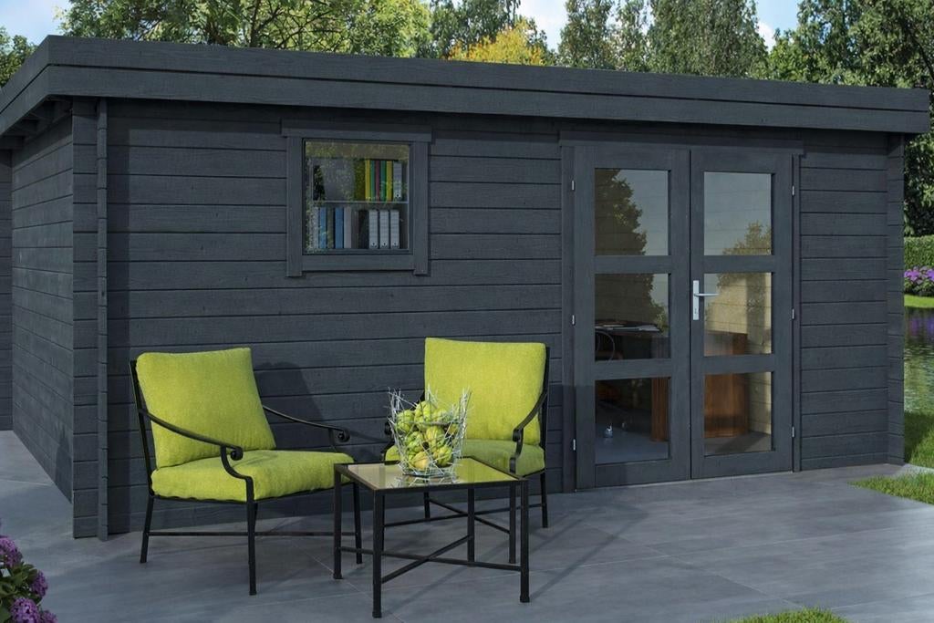 Chalet Tuinhuis 16m2 34mm, Tuin en Terras, Tuinhuizen, Verzenden, Tuinhuis