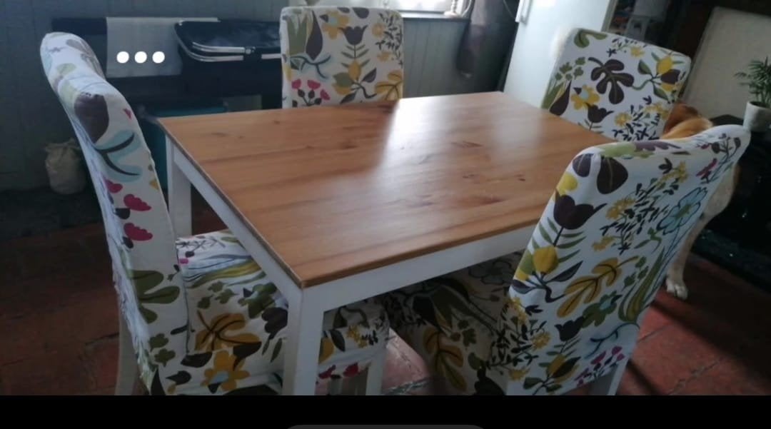 Table et chaises Ikea, Enlèvement, Utilisé, 4 à 6 chaises
