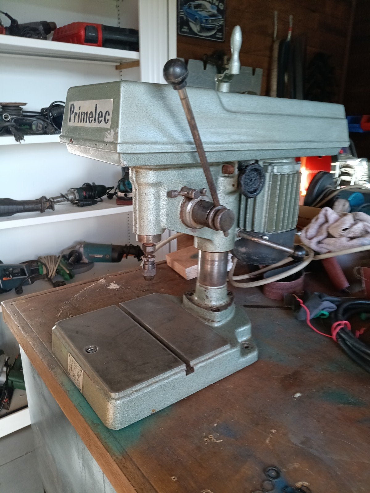 industriele kolomboormachine, Ophalen, Kolomboormachine