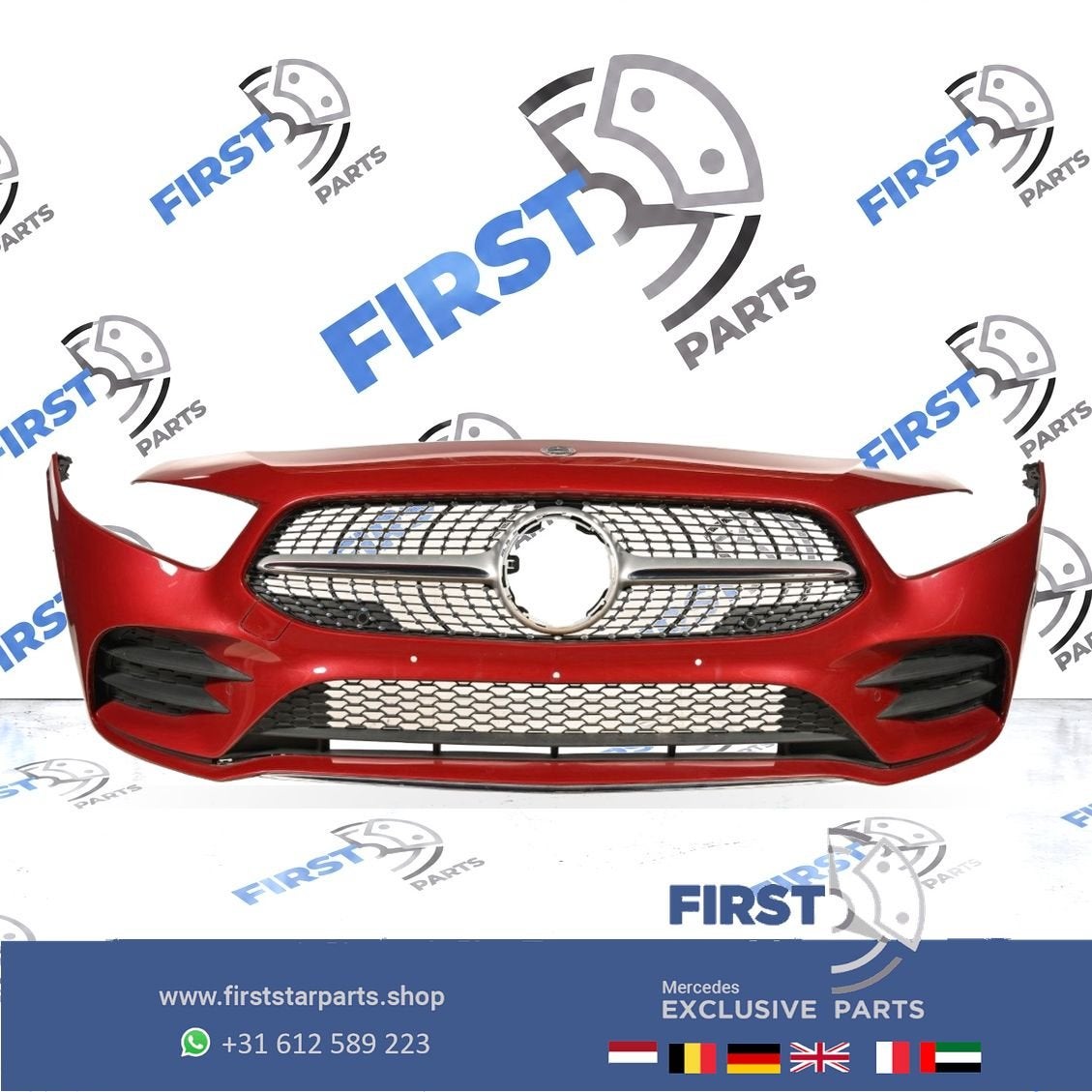 W177 BUMPER AMG LINE VOORBUMPER A KLASSE 2022 35 ZWART WIT G