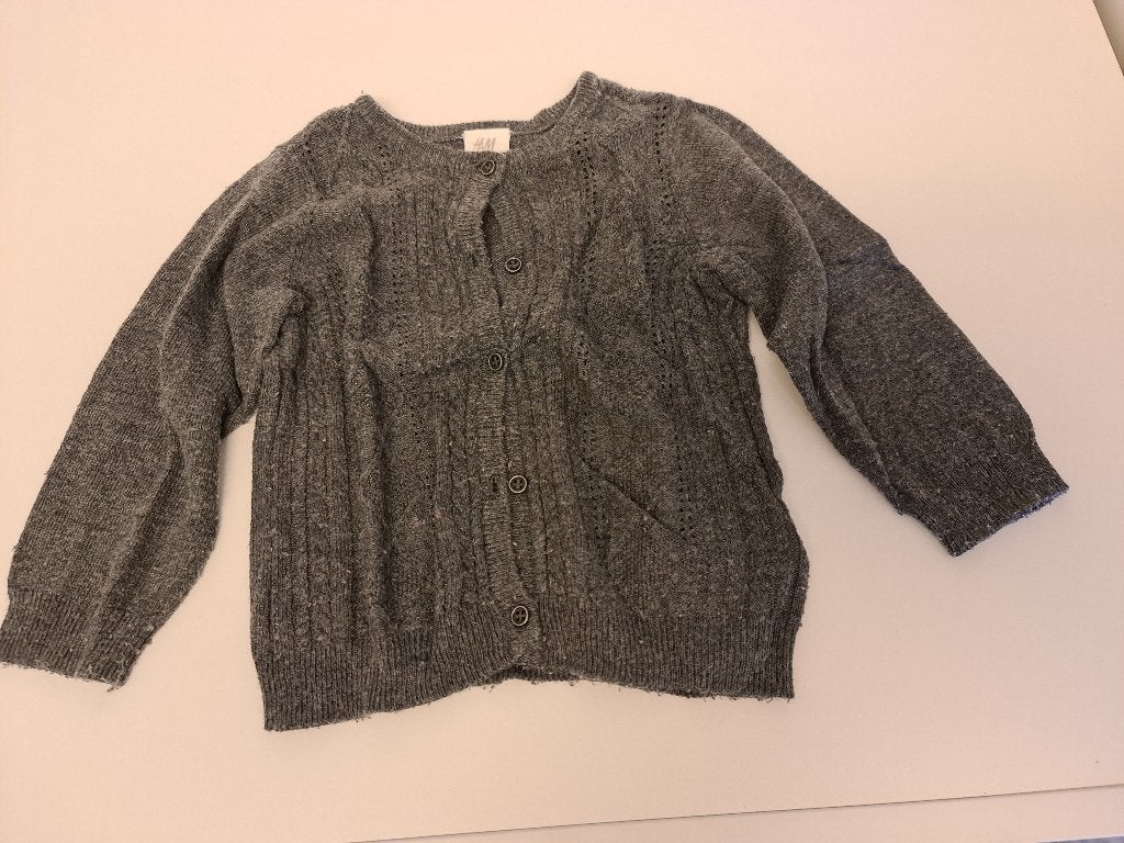 Cardigan, gillet, pull met knopen Mt 80, Kinderen en Baby's, Ophalen, Zo goed als nieuw
