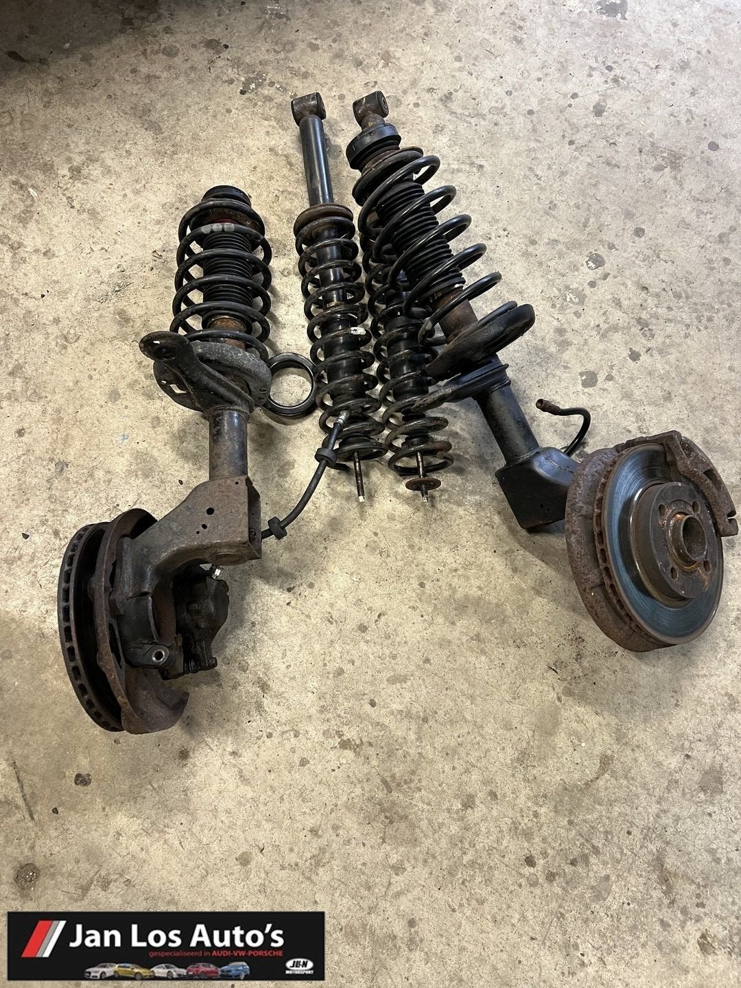 Audi Coupe B2 typ 85 veerpootset, Autos : Pièces & Accessoires, Suspension & Châssis, Audi, Utilisé, Origine de la pièce connue