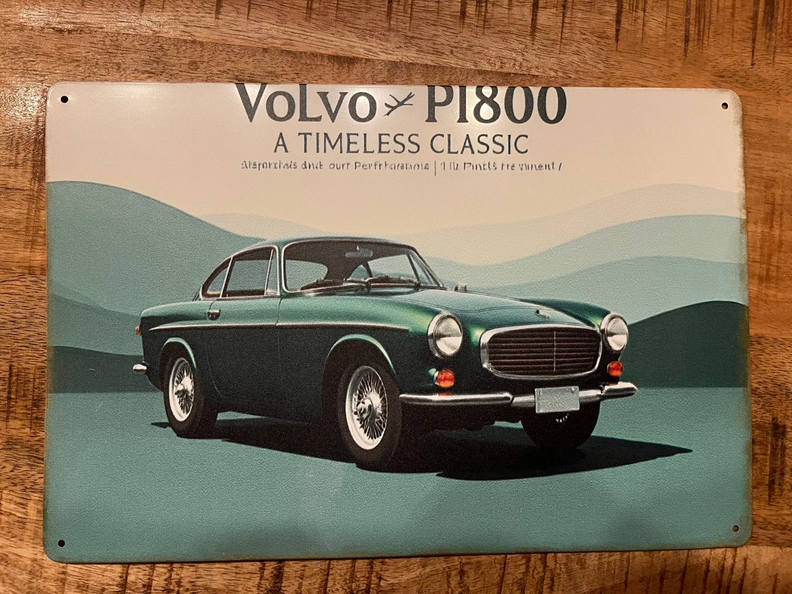 Volvo p1800 metalen plaat, Ophalen of Verzenden