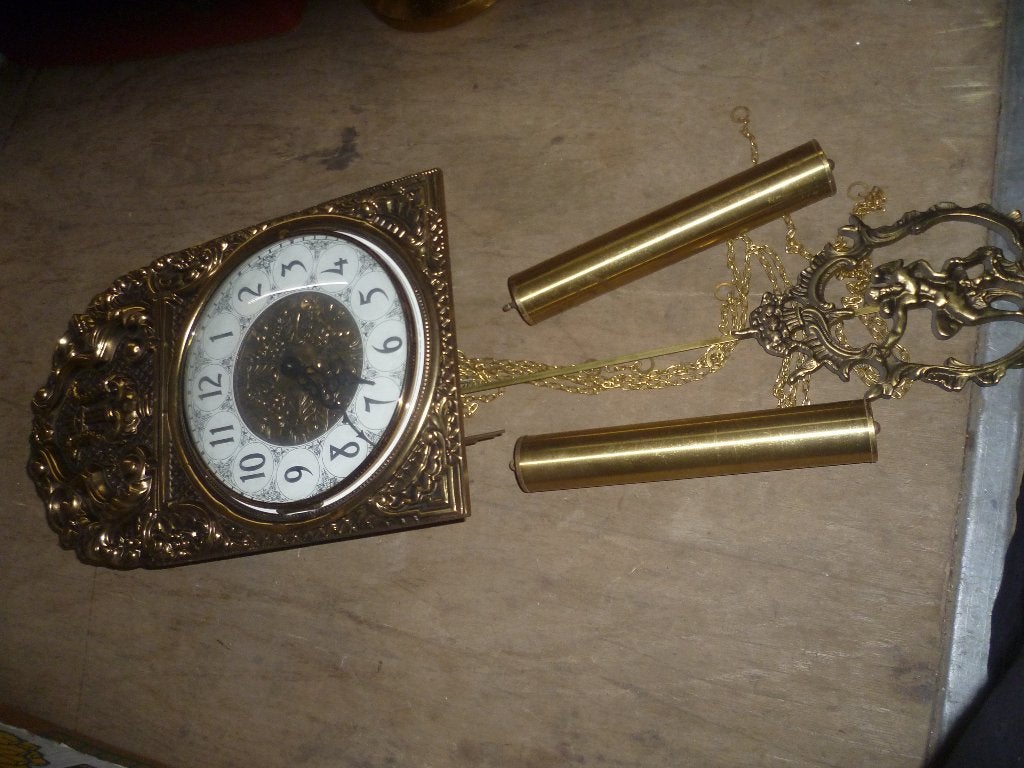 KOPEREN OUDE HANGKLOK, Antiek en Kunst, Ophalen