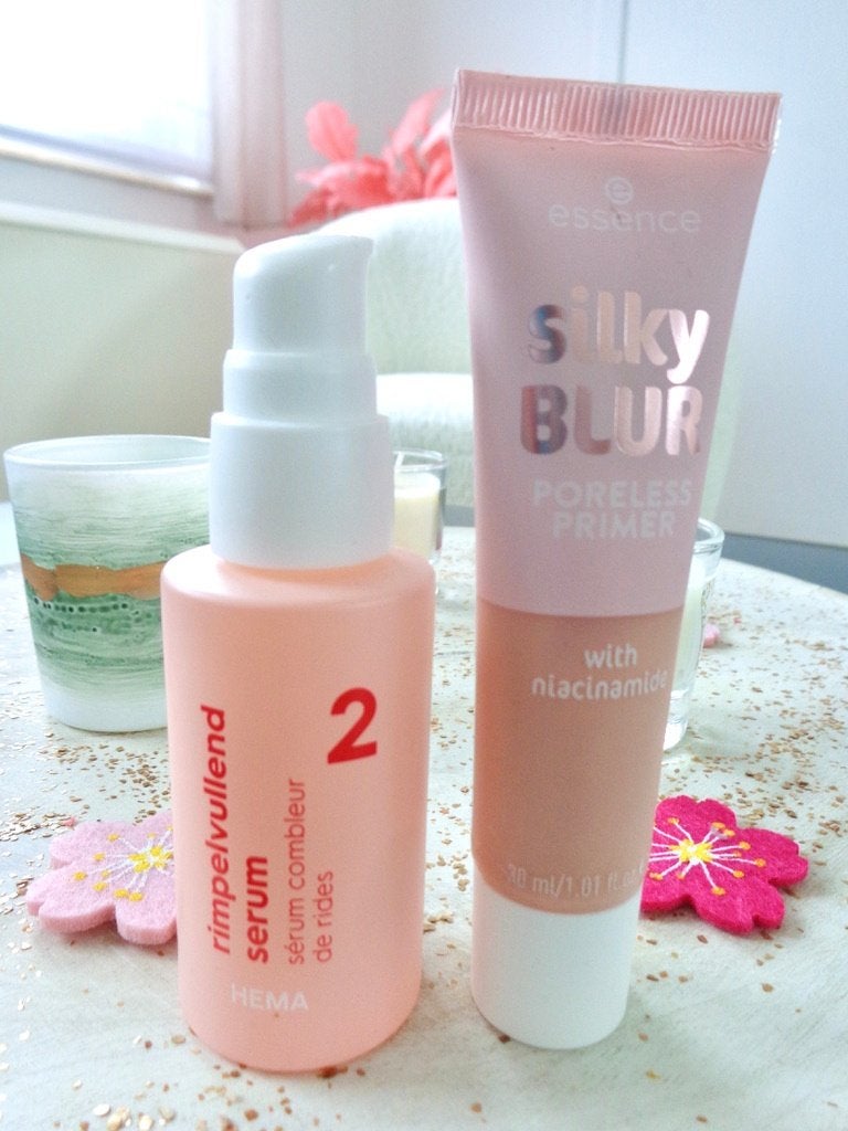 Sérum combleur les rides + base Poreless, Ophalen of Verzenden, Zo goed als nieuw, Gehele gezicht, Verzorging