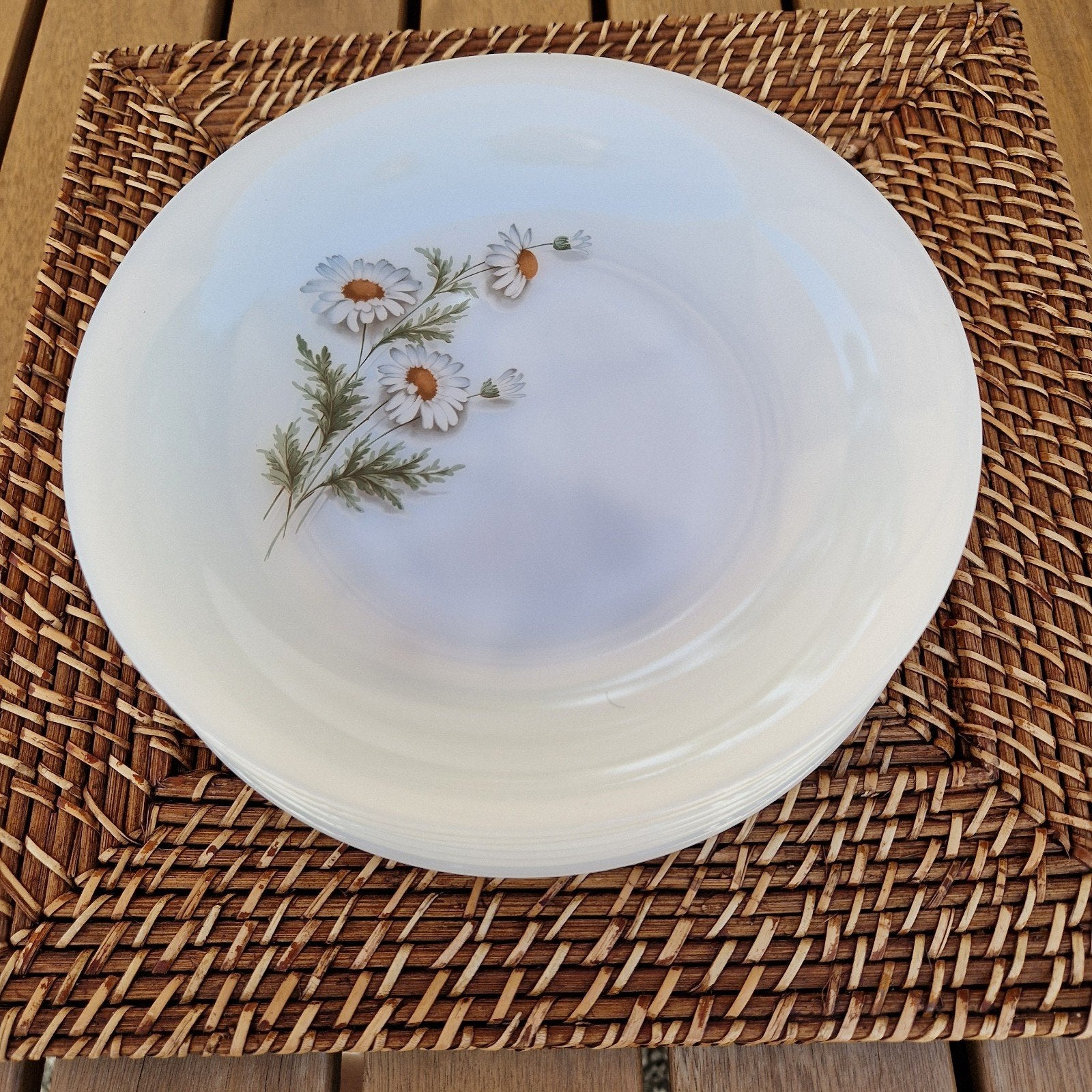 6 assiettes creuses Arcopal Marguerite, Enlèvement ou Envoi