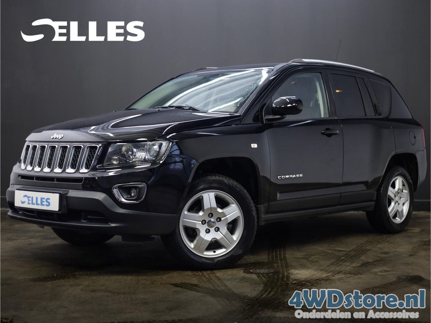 Jeep Compass 2.0 North Business Edition | Navigatie | Camera, Auto's, Jeep, Zwart, Zwart, Compass, Handgeschakeld