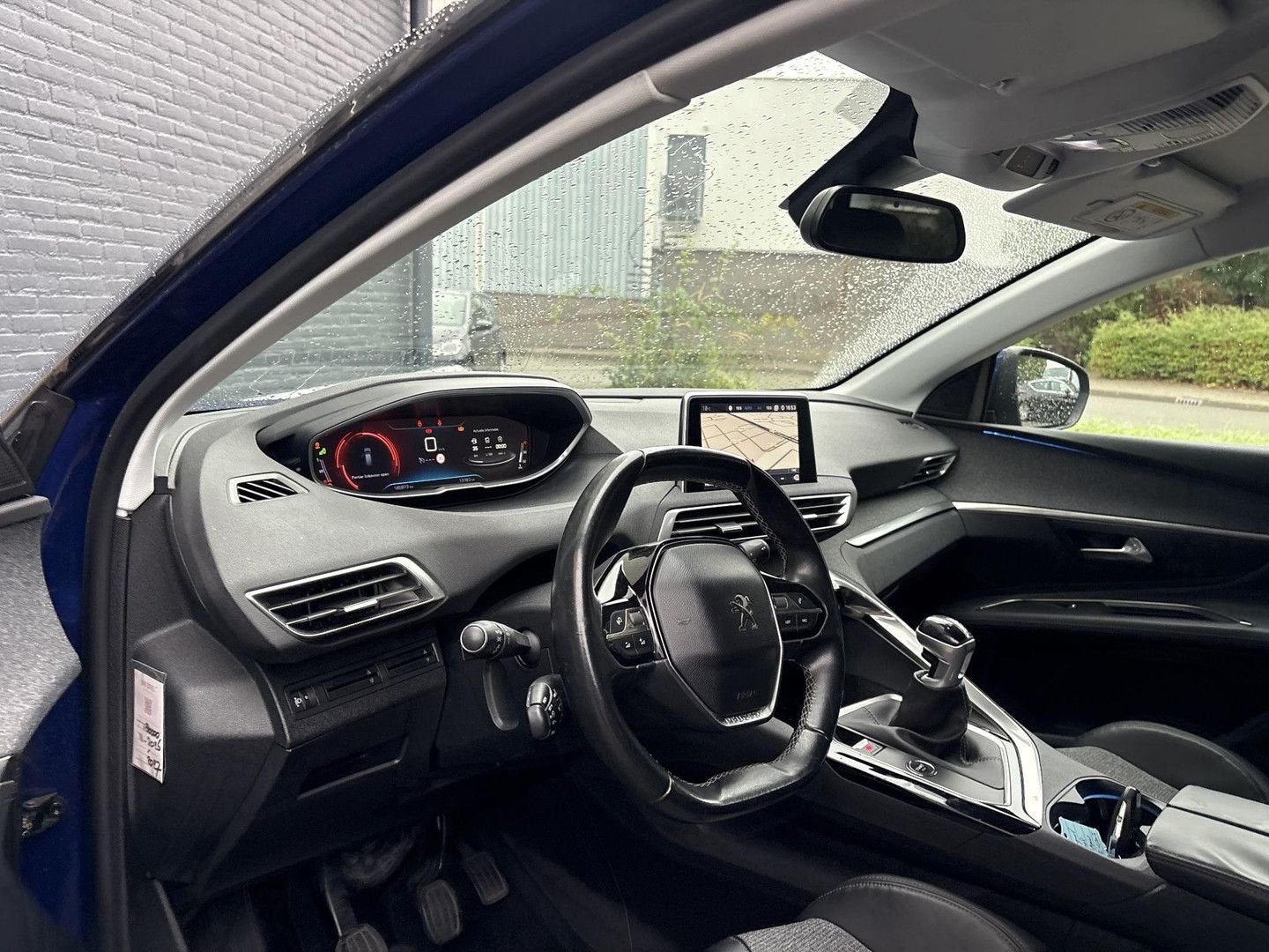 Peugeot 3008 1.2 PureTech Allure | Leder | Climate | Cruise, Zwart, Parkeersensor, Blauw, 115 g/km