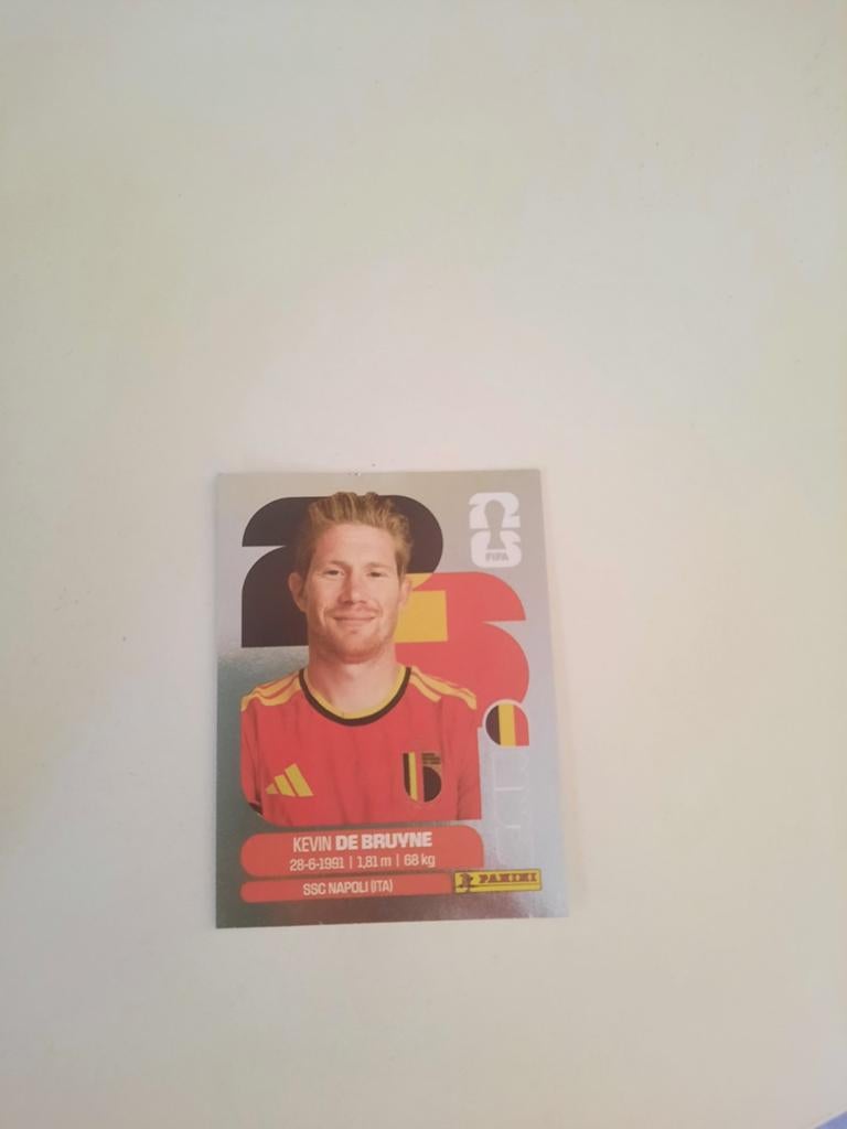 Zeldzame zilvere Fifa WK kaart van Kevin De Bruyne., Verzamelen, Ophalen