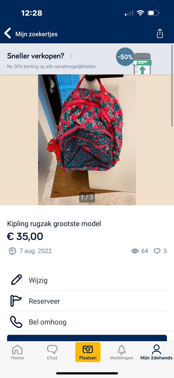Sac à dos Kipling, Enlèvement ou Envoi, Utilisé, Kipling