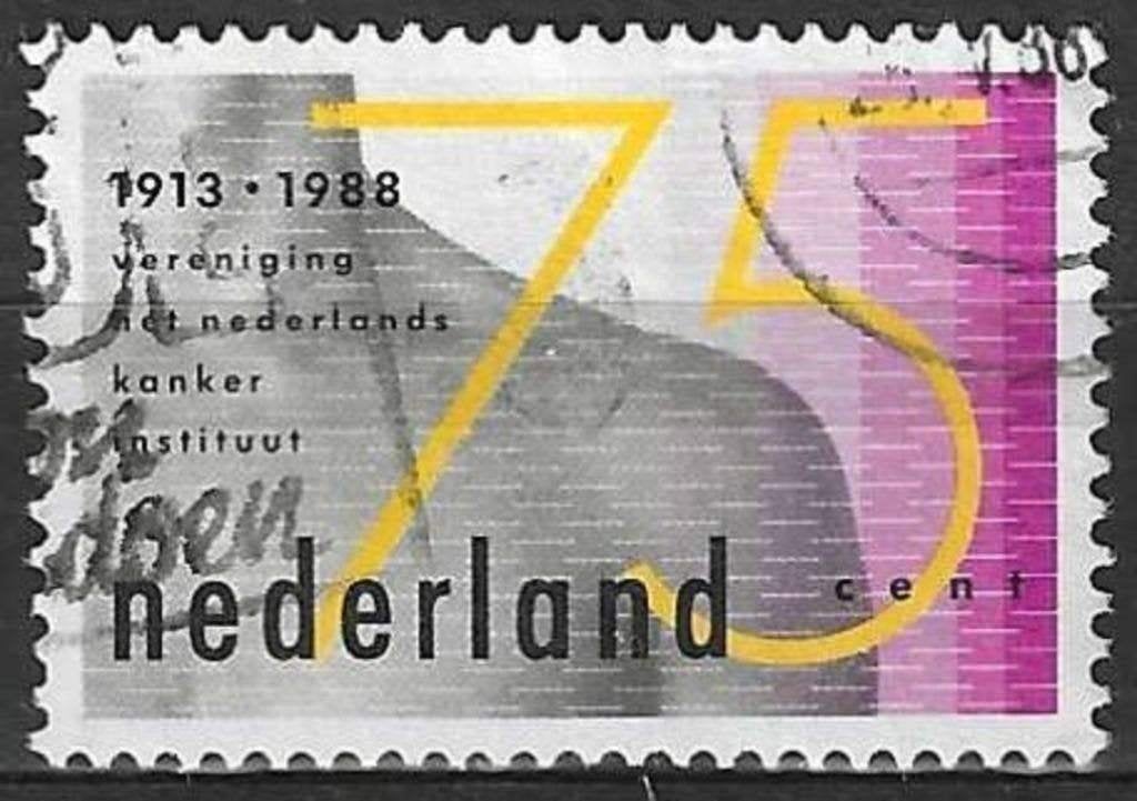 Pays-Bas 1988 - Yvert 1312 - Institut néerlandai du ca (ST), Timbres & Monnaies, Envoi, Affranchi