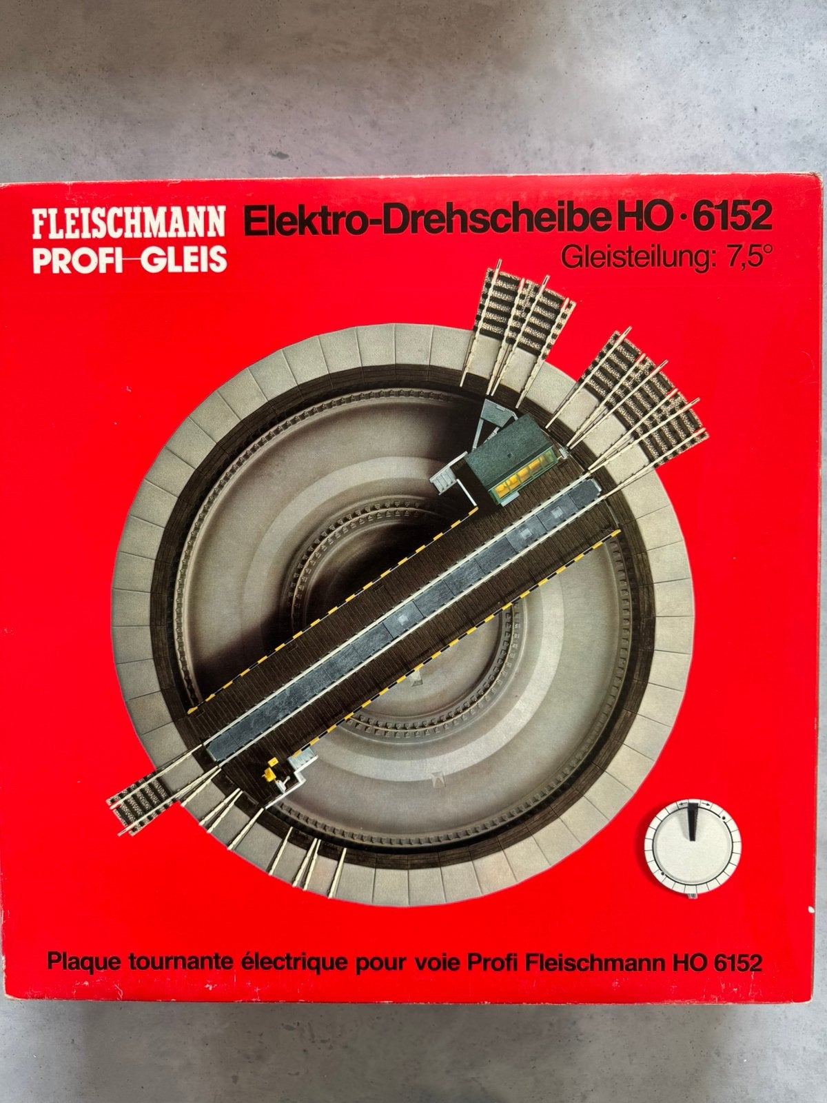 Fleischmann 6152 Profi draaischijf, Hobby en Vrije tijd, Gelijkstroom, Fleischmann, Rails, Ophalen of Verzenden