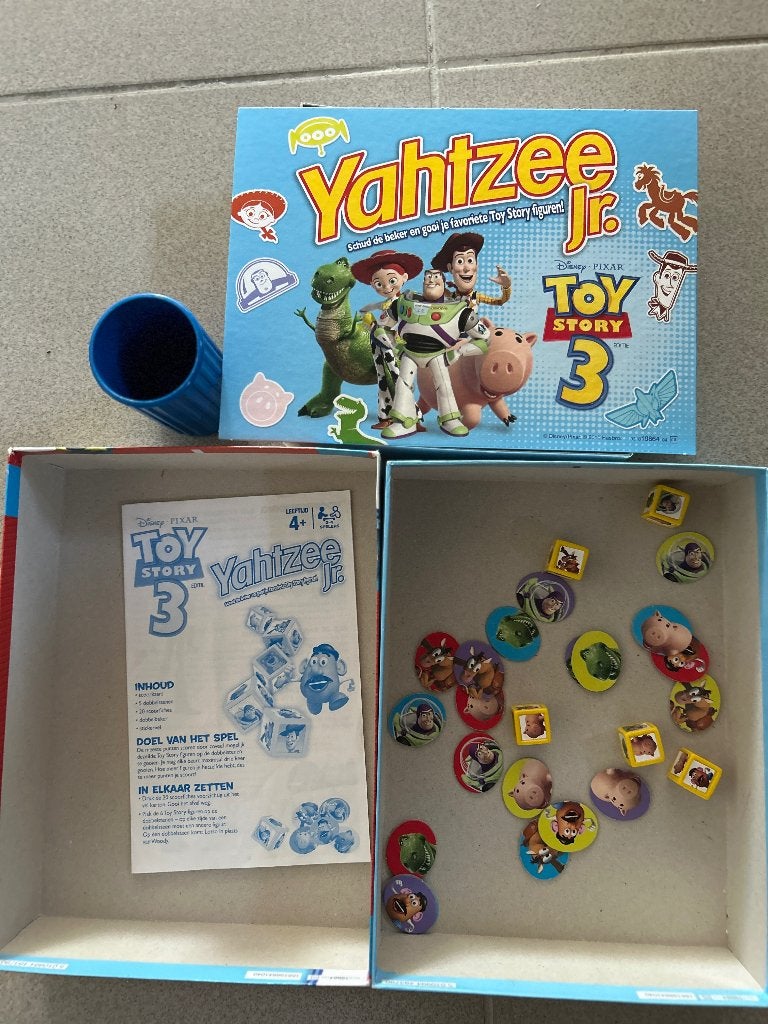 Gezelschapsspel yahtzee Toy story, Hobby en Vrije tijd, Drie of vier spelers, Ophalen, Zo goed als nieuw, HASBRO
