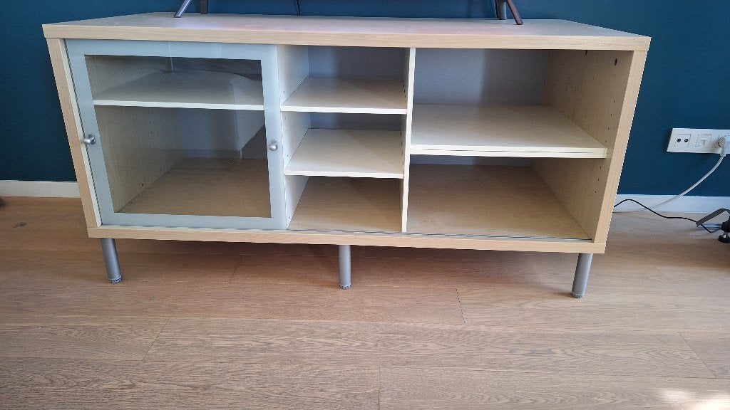 tv-kast ikea, Ophalen, Gebruikt, 100 tot 150 cm, Eikenhout