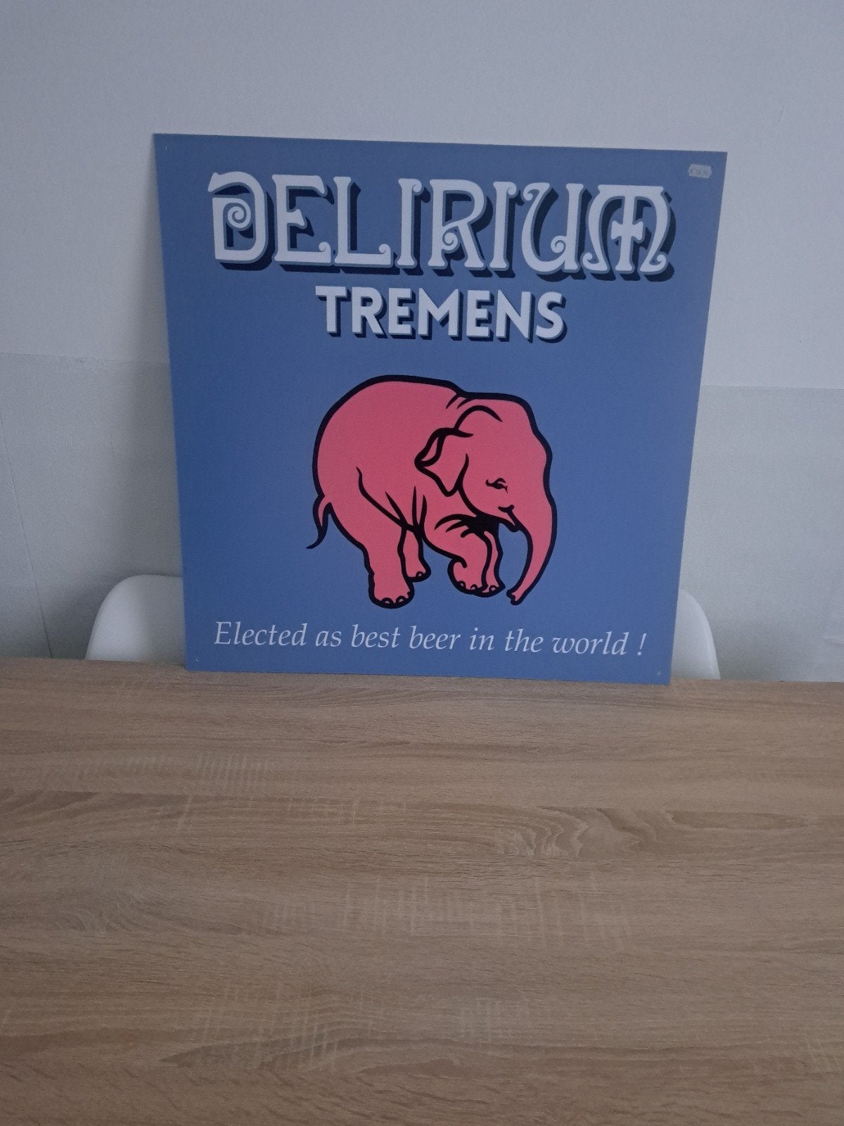 Delirium Tremens PVC reclamebord 60x60 cm - Elephant, Verzamelen, Ophalen of Verzenden