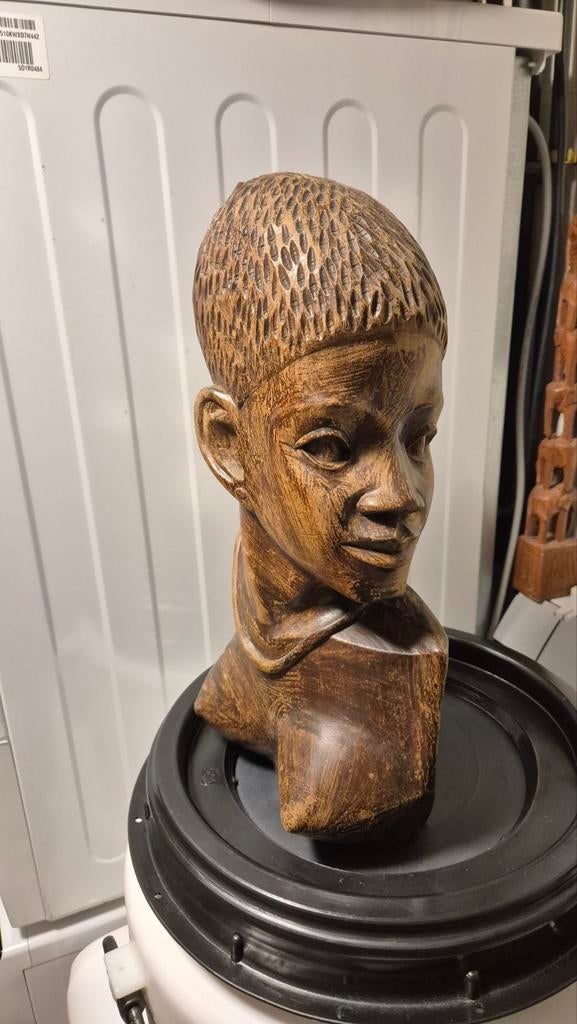 Afrikaanse vrouw, Antiek en Kunst, Ophalen, Beeld, Vrouw