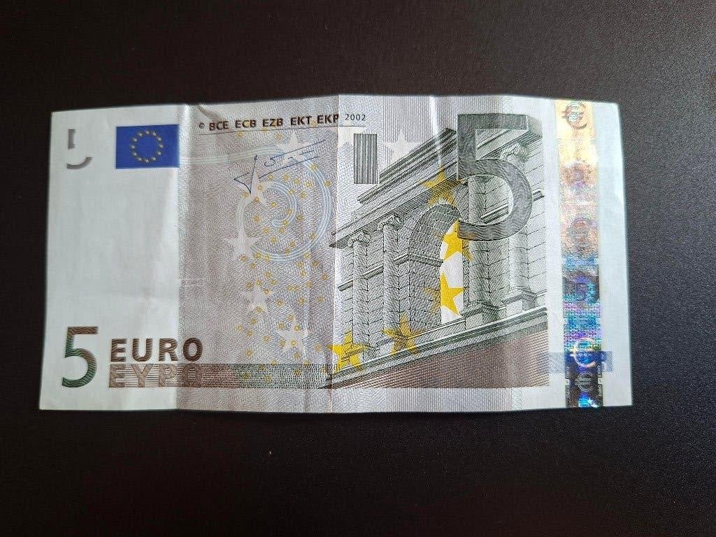 2002 Duitsland 5 euro oude serie Trichet code R004, Verzenden, Duitsland, 5 euro, Los biljet