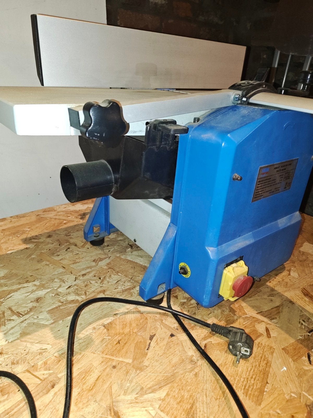 vlak en vandiktebank 200mm HBM, Doe-het-zelf en Bouw, Ophalen, Gebruikt, Elektrisch