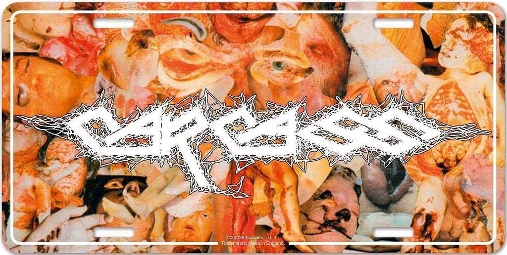 Carcass Reek of Putrefacation - USA Nummerplaat off. merch., Ophalen of Verzenden, Nieuw