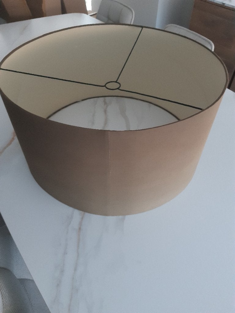 Abat-jour diamètre 60cm hauteur 30cm, Rond, 30 cm, Comme neuf, Brun