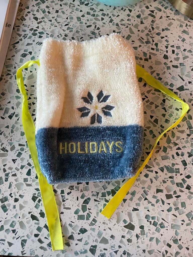 Pochette velours, Bijoux, Sacs & Beauté, Enlèvement ou Envoi, Neuf, Blanc, Homme ou Femme