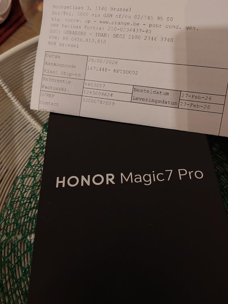 Honor magic 7 pro, Ophalen