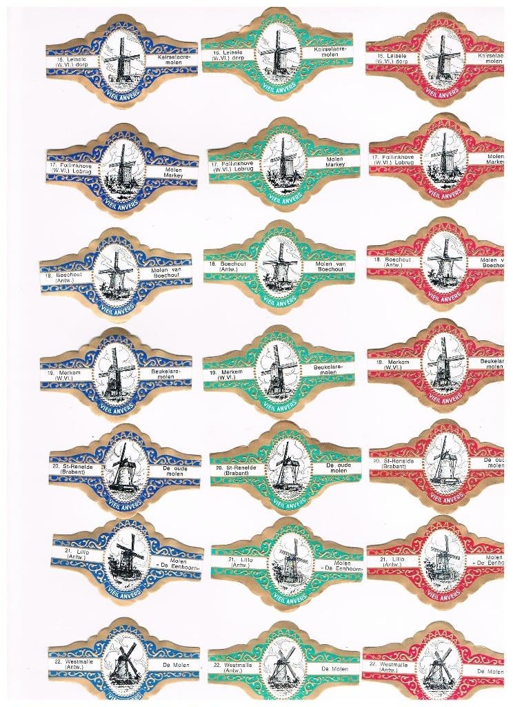 FANFARES À CIGARES, MOULINS À VENT, Envoi, Neuf, Bagues de cigare