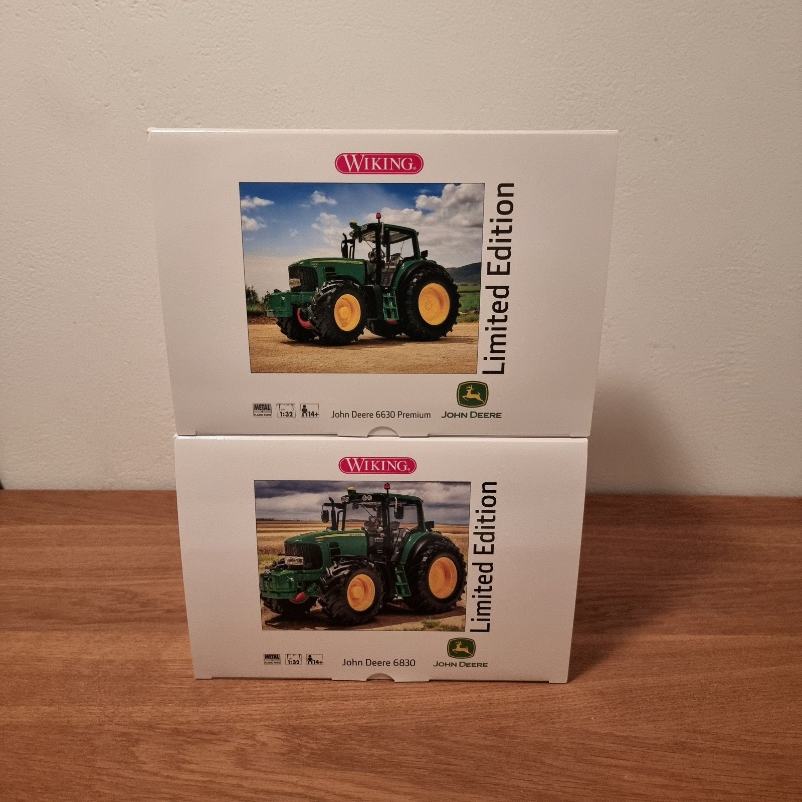 Ensemble John Deere 6630 + John Deere 6830 Wiking, Enlèvement ou Envoi, Neuf, Tracteur et Agriculture, Autres marques
