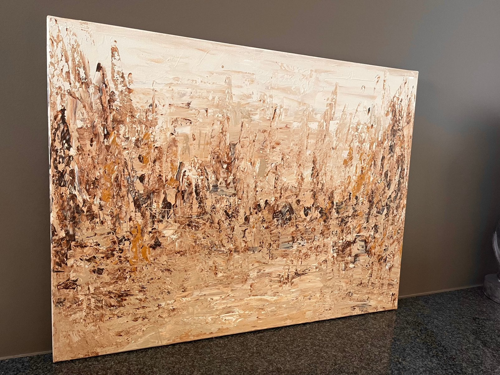 Peinture abstraite assez grande Mk Art, Enlèvement