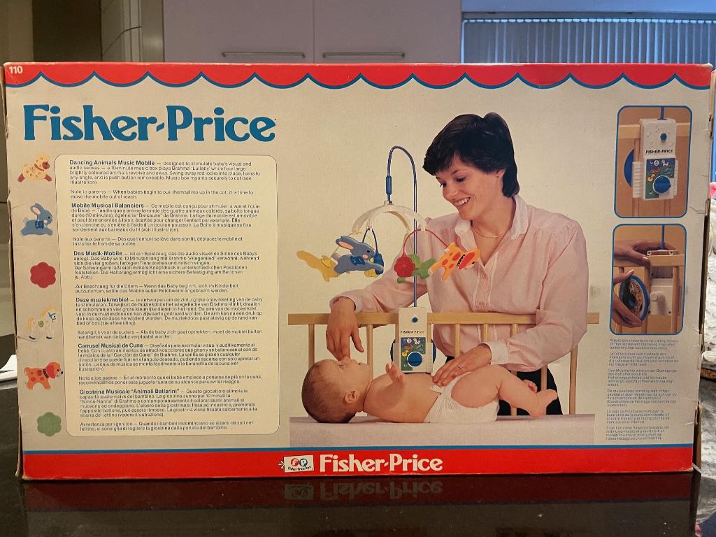 Muziekmobiel Fisher-Price met schommelende diertjes (0-6m), Kinderen en Baby's, Ophalen, Zo goed als nieuw